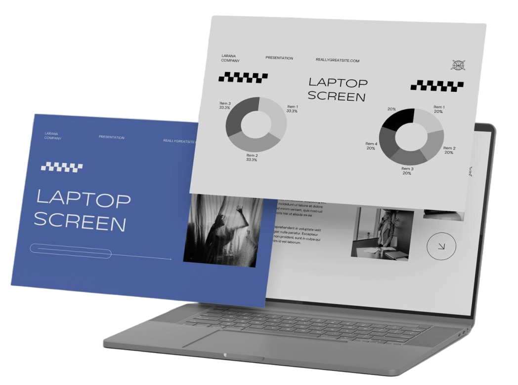 Platform dashboard on laptop